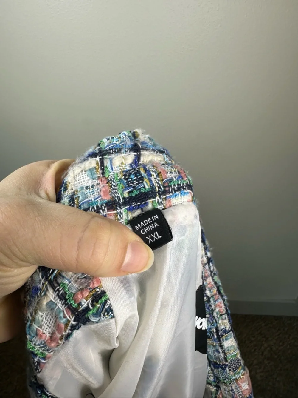 NOVA MEN Size‎ XXL Supernova Oversized Plaid Shacket Multi Color